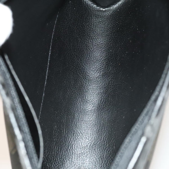 FENDI Pecan Canvas Clutch Bag PVC 4Set Black Brown Auth ti3173