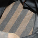 FENDI Pecan Canvas Clutch Bag PVC 4Set Black Brown Auth ti3173-7