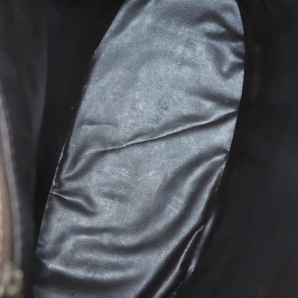 FENDI Zucchino Canvas Shoulder Bag Vintage Brown Auth ti3193