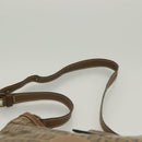 FENDI Zucchino Canvas Shoulder Bag Vintage Brown Auth ti3193-8