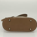 FENDI Zucchino Canvas Shoulder Bag Vintage Brown Auth ti3193-5