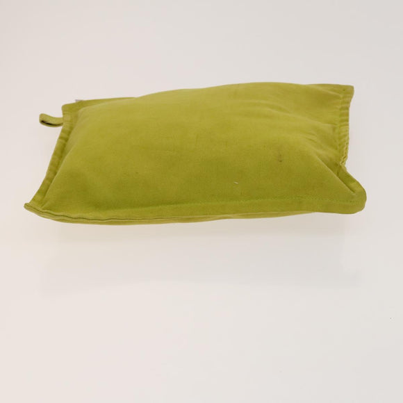 HERMES Pouch Canvas 5Set White Red Green Auth ti3194