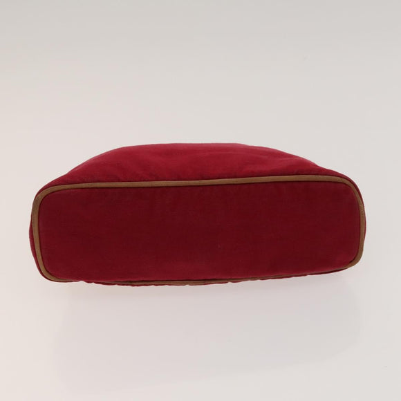 HERMES Pouch Canvas 5Set White Red Green Auth ti3194