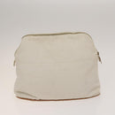 HERMES Pouch Canvas 5Set White Red Green Auth ti3194-3