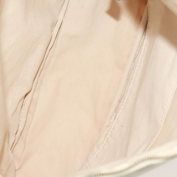 HERMES Pouch Canvas 5Set White Red Green Auth ti3194