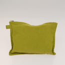 HERMES Pouch Canvas 5Set White Red Green Auth ti3194-7