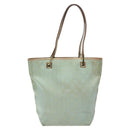 GUCCI GG Canvas Tote Bag Light Blue Gold 002 1099 Auth ti3205-13