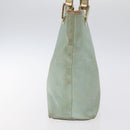 GUCCI GG Canvas Tote Bag Light Blue Gold 002 1099 Auth ti3205-3