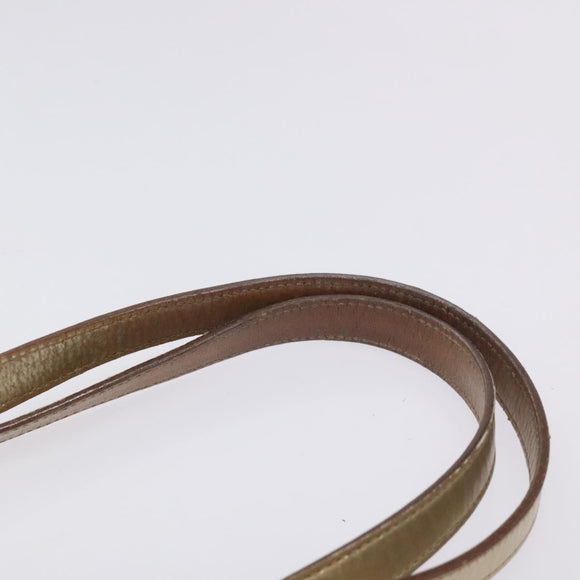 GUCCI GG Canvas Tote Bag Light Blue Gold 002 1099 Auth ti3205