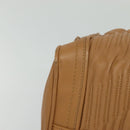 BALLY Hand Bag Leather Brown Gold Auth ti3209-10