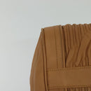 BALLY Hand Bag Leather Brown Gold Auth ti3209-12