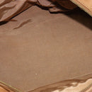 BALLY Hand Bag Leather Brown Gold Auth ti3209-16