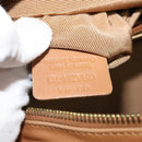 BALLY Hand Bag Leather Brown Gold Auth ti3209-20