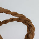 BALLY Hand Bag Leather Brown Gold Auth ti3209-8