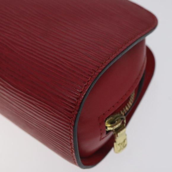 LOUIS VUITTON Epi Dauphine PM Pouch Castilian Red M48447 LV Auth ti3225