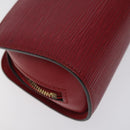 LOUIS VUITTON Epi Dauphine PM Pouch Castilian Red M48447 LV Auth ti3225-16