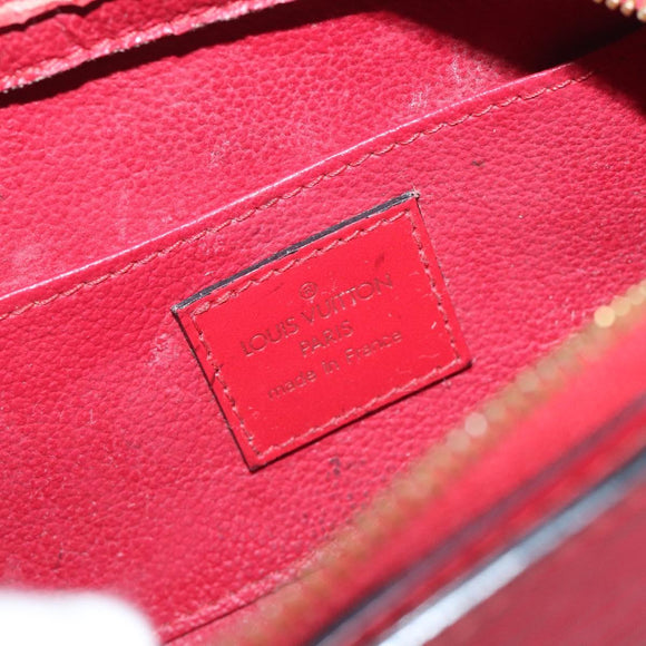 LOUIS VUITTON Epi Dauphine PM Pouch Castilian Red M48447 LV Auth ti3225