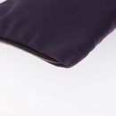 PRADA Pouch Nylon Purple Gold Auth ti3227-16