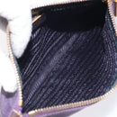 PRADA Pouch Nylon Purple Gold Auth ti3227-10