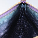 PRADA Pouch Nylon Purple Gold Auth ti3227-17