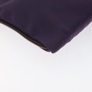 PRADA Pouch Nylon Purple Gold Auth ti3227-14