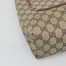 GUCCI GG Supreme Web Sherry Line Tote Bag PVC Beige Gold 39 002 4487 Auth ti3236-11