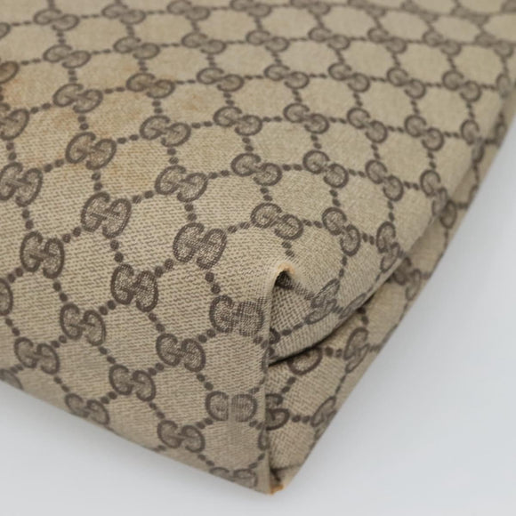 GUCCI GG Supreme Web Sherry Line Tote Bag PVC Beige Gold 39 002 4487 Auth ti3236