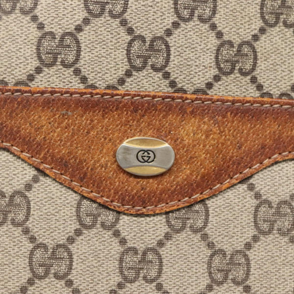 GUCCI GG Supreme Web Sherry Line Tote Bag PVC Beige Gold 39 002 4487 Auth ti3236