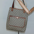 GUCCI GG Supreme Web Sherry Line Tote Bag PVC Beige Gold 39 002 4487 Auth ti3236-21