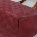 GUCCI GG Canvas Tote Bag Nylon Pink Silver 282439 Auth ti3238-15