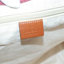 GUCCI GG Canvas Tote Bag Nylon Pink Silver 282439 Auth ti3238-18