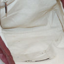 GUCCI GG Canvas Tote Bag Nylon Pink Silver 282439 Auth ti3238-10