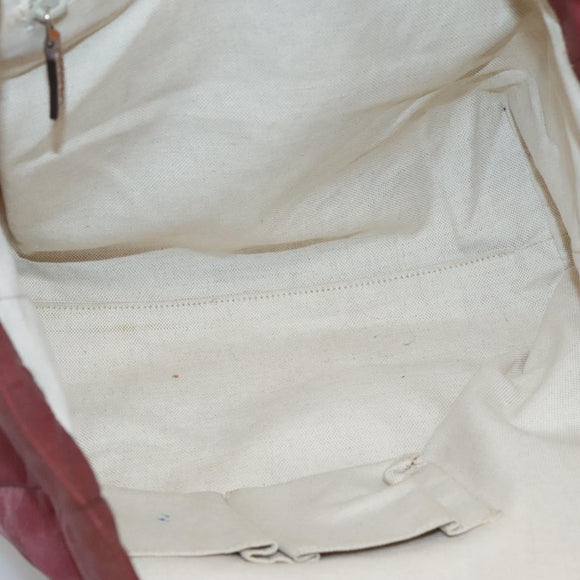 GUCCI GG Canvas Tote Bag Nylon Pink Silver 282439 Auth ti3238