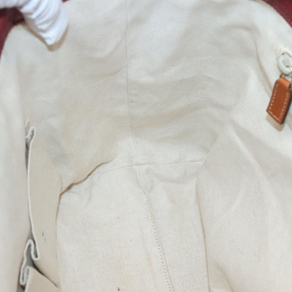 GUCCI GG Canvas Tote Bag Nylon Pink Silver 282439 Auth ti3238