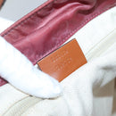 GUCCI GG Canvas Tote Bag Nylon Pink Silver 282439 Auth ti3238-12