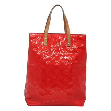 LOUIS VUITTON Monogram Vernis Reade MM Hand Bag Red Rouge M91086 LV Auth ti3239 - 0