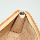 Christian Dior Clutch Bag PVC Black Gold Auth ti3240-17