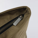 BURBERRY Nova Check Blue Label Tote Bag Nylon Beige Silver Auth ti3241-14