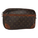 LOUIS VUITTON Monogram Compiegne 28 Clutch Bag M51845 LV Auth ti3246-1