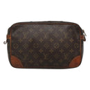 LOUIS VUITTON Monogram Compiegne 28 Clutch Bag M51845 LV Auth ti3246-2
