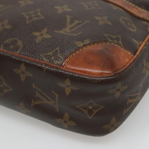 LOUIS VUITTON Monogram Compiegne 28 Clutch Bag M51845 LV Auth ti3246