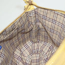 BURBERRY Blue Label Shoulder Bag Leather Yellow Gold Auth ti3250-17