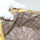 BURBERRY Blue Label Shoulder Bag Leather Yellow Gold Auth ti3250-18