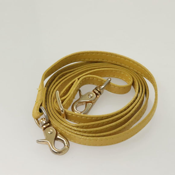 BURBERRY Blue Label Shoulder Bag Leather Yellow Gold Auth ti3250