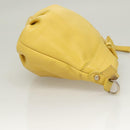 BURBERRY Blue Label Shoulder Bag Leather Yellow Gold Auth ti3250-3