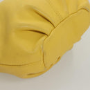 BURBERRY Blue Label Shoulder Bag Leather Yellow Gold Auth ti3250-7