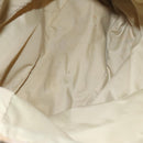 BURBERRY Nova Check Blue Label Tote Bag Nylon Beige Silver Auth ti3252-12