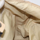 BURBERRY Nova Check Blue Label Tote Bag Nylon Beige Silver Auth ti3252-18