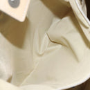 BURBERRY Nova Check Blue Label Tote Bag Nylon Beige Silver Auth ti3252-19