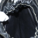 BALLY Hand Bag Leather Black Gold Auth ti3253-20